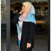 روسری طرح مرجان سایز 140 جنس نخ کاستوم سیتو چرخ دوز