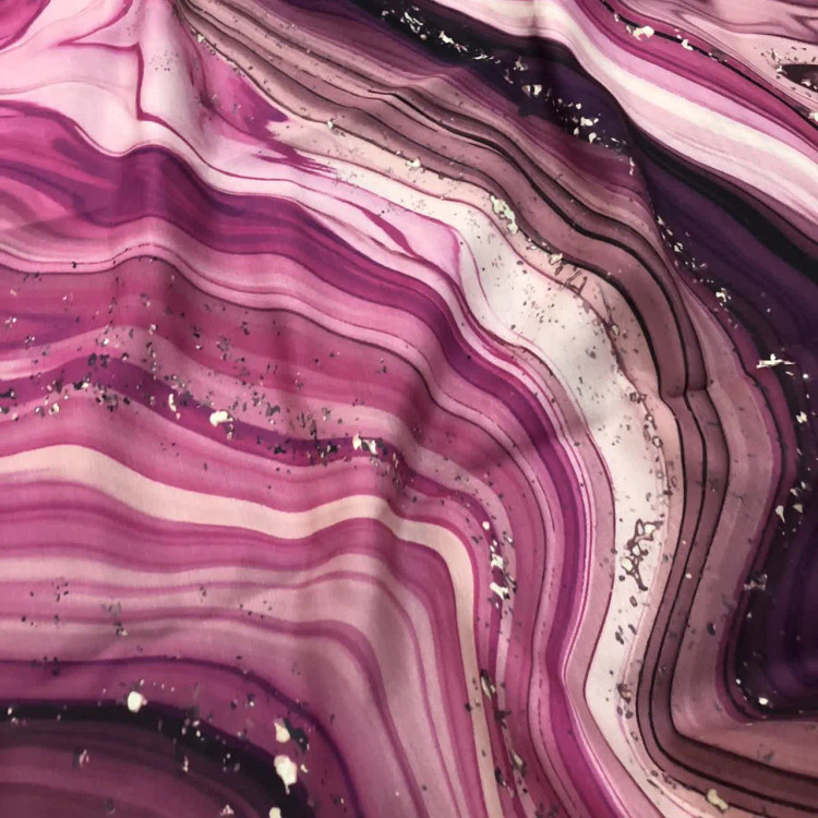 شال و روسری طرح رزین نخی کاستوم قواره بزرگ 140 سانتی شیک و مجلسی