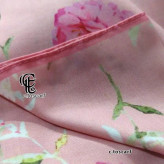 روسری طرح دابل پینک سیتو قواره بزرگ 140 سانتیمتر جنس نخ کاستوم سیتو