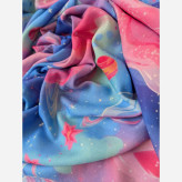 روسری طرح گلکسی قواره بزرگ 140 زنانه