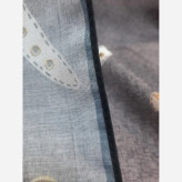 روسری طرح دیانا طوسی سیتو قواره بزرگ 140 سانتیمتر جنس نخ کاستوم لیز نیست