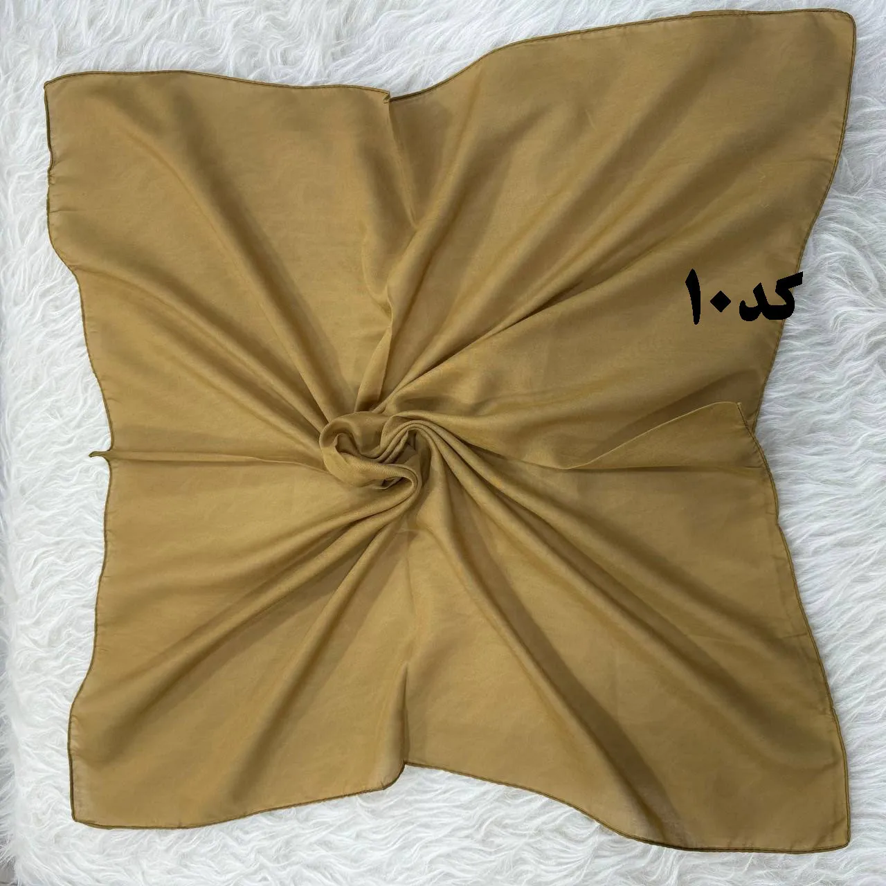 مینی اسکارف نخی ساده سایز 74x74 سانت مناسب استفاده روزمره بدون پرز و سُر خوردن