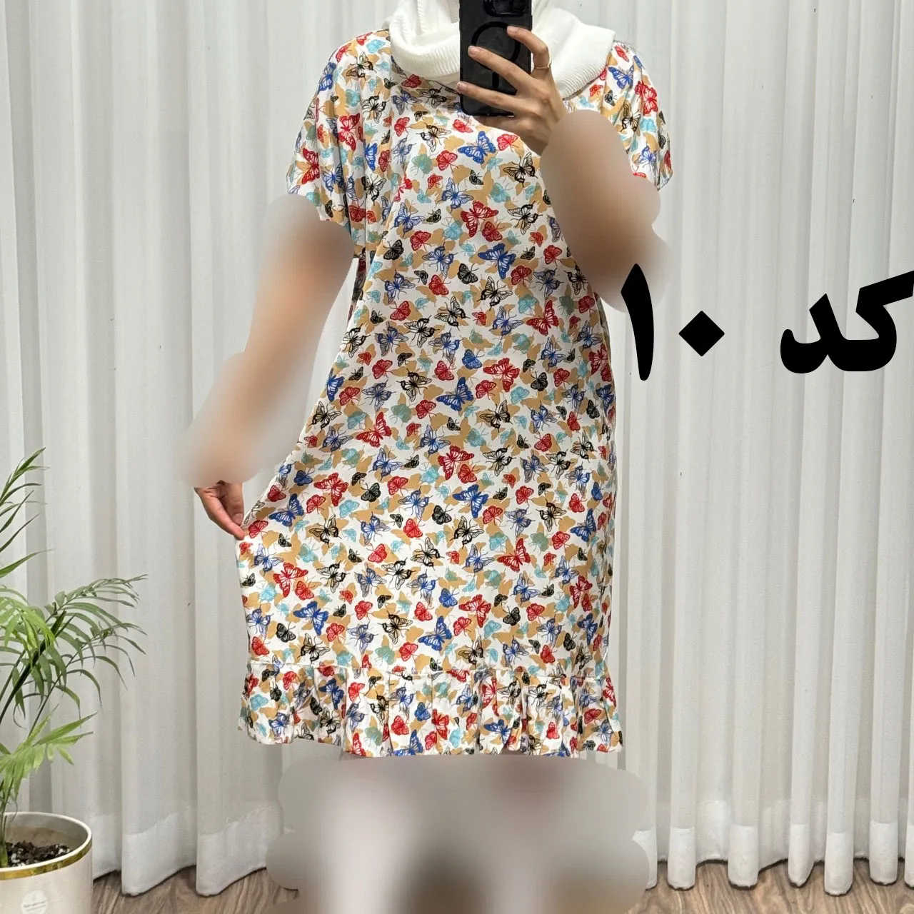 پیراهن نخی شسته شده فری سایز مناسب تا سایز 50 چهارفصل تن خور شیک و راحت بدون آبرفت و رنگ رفت