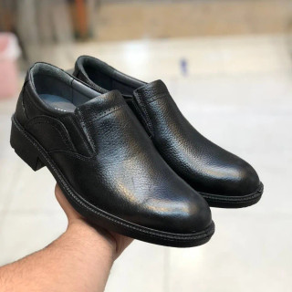 کفش چرم طبیعی مردانه راحتی و شیک، زیره پیو سبک و مقاوم، کفی طبی، مناسب استایل روزمره و رسمی