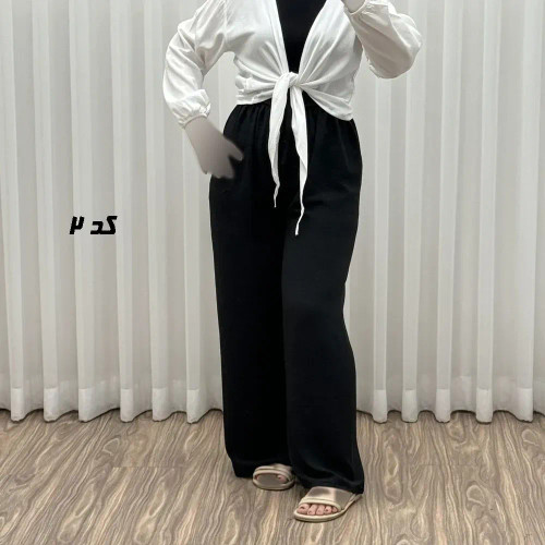 ست شومیز گره ای و شلوار کد S1845