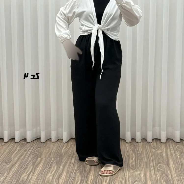 ست شومیز گره ای و شلوار کد S1845