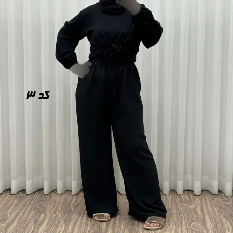 ست شومیز گره ای و شلوار کد S1845