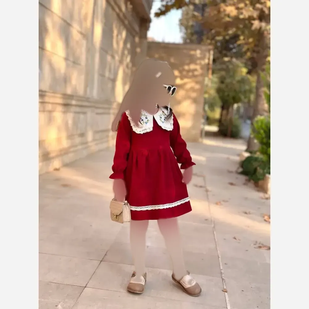 پیراهن انار مخصوص شب یلدا🤩از 2 الی 9سال