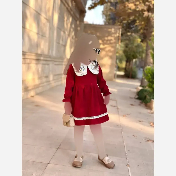پیراهن انار مخصوص شب یلدا🤩از 2 الی 9سال