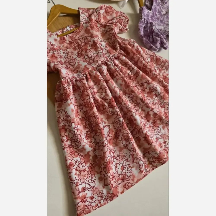 پیراهن خنک گل گلی از 2 تا 8 سال