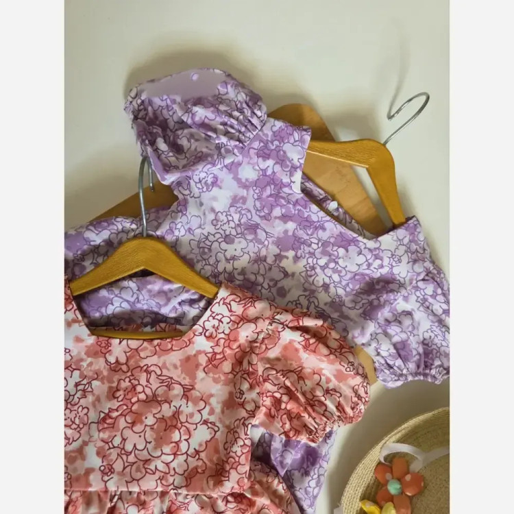 پیراهن خنک گل گلی از 2 تا 8 سال