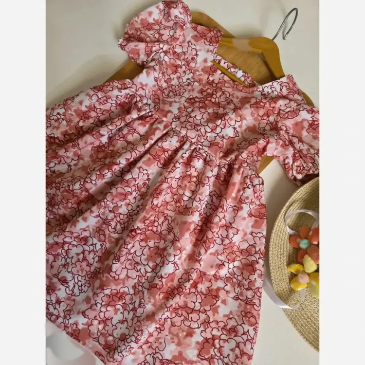پیراهن خنک گل گلی از 2 تا 8 سال