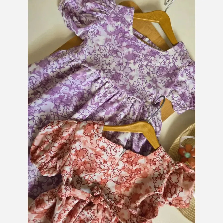 پیراهن خنک گل گلی از 2 تا 8 سال