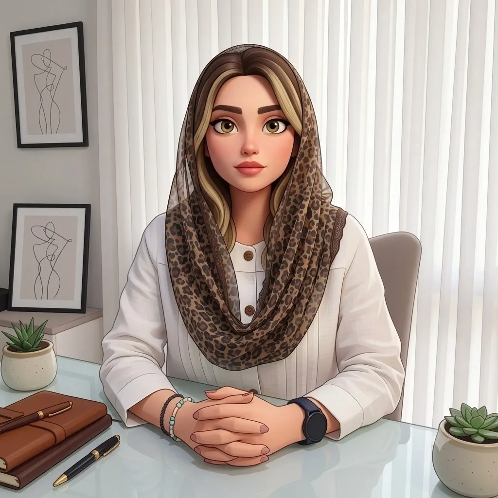 شال رینگی زنانه طرح پلنگی جنس تور دور گیپور سایز 50 در 100 رنگ کرم قهوه ای | رازین هنگام