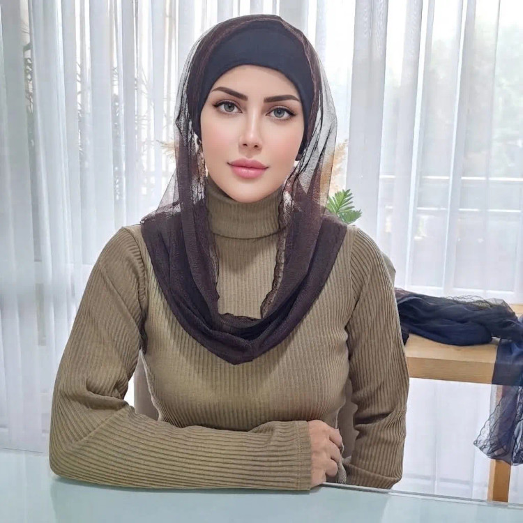 رینگ اسکارف تور مجلسی مشکی سرمه ای قهوه ای سایز 50 در 100 سانتی متر